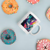Taking Music to Infinity White glossy mug - Beyond T-shirts